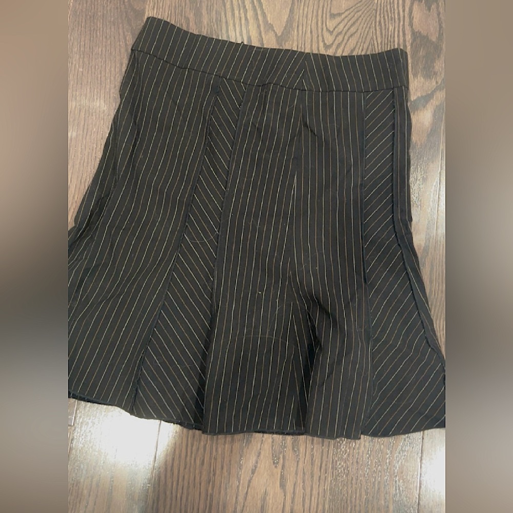 vintage black white and pink striped skirt